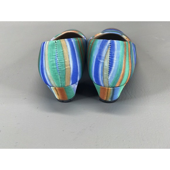 Soft Style Hush Puppies ETROIT Women's Slip-On Fabric MultiColor Pump Heel 6 - Picture 4 of 7